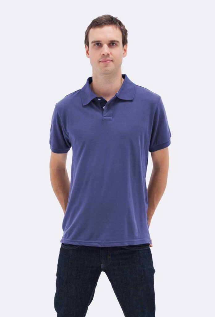 Polo Neck Short Sleeve Pike Men's T-shirt - Image 3