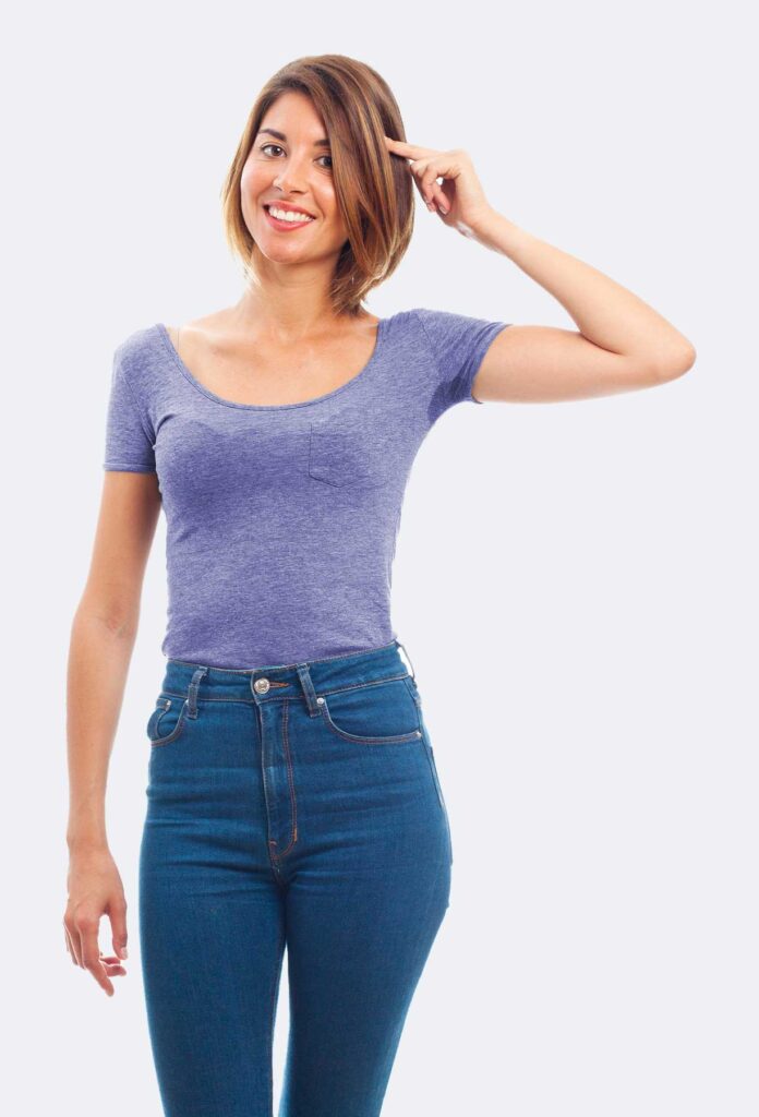 Cotton Tight Fitting Navel Cut Short Sleeved Women's Cropped Top - Image 2