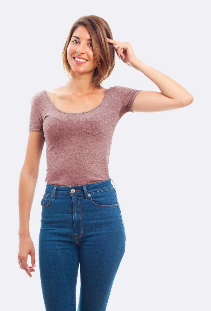 Cotton Tight Fitting Navel Cut Short Sleeved Women's Cropped Top - Image 3