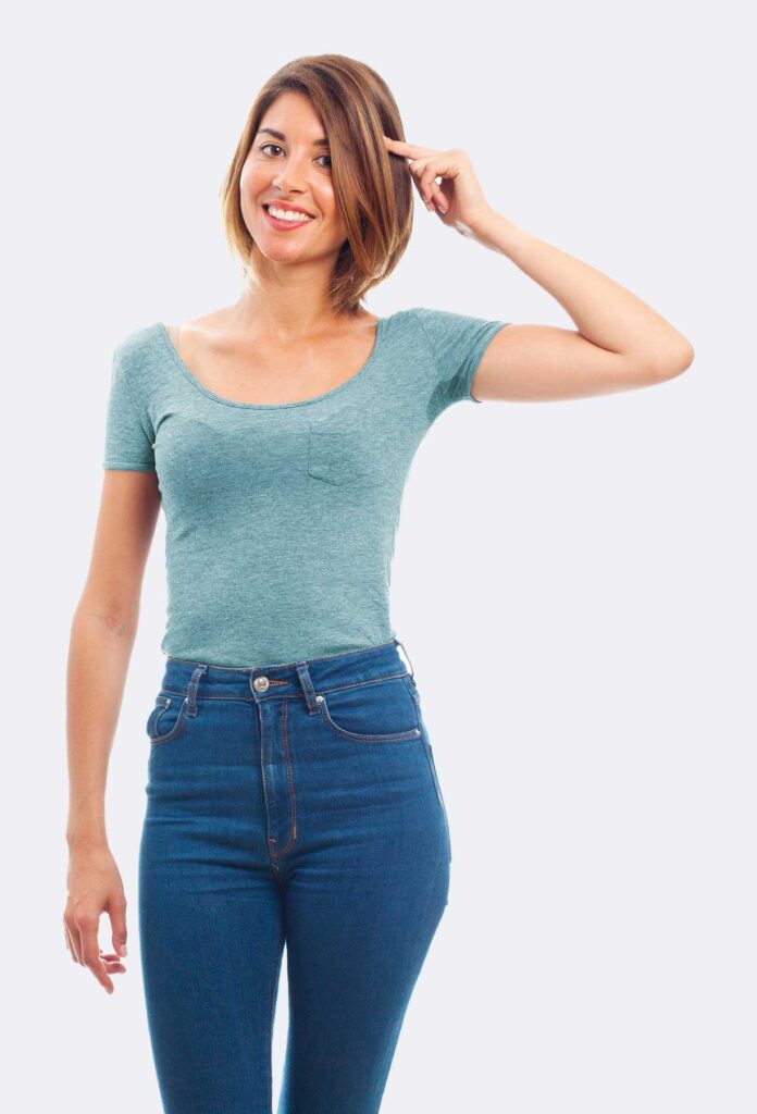 Cotton Tight Fitting Navel Cut Short Sleeved Women's Cropped Top - Image 4